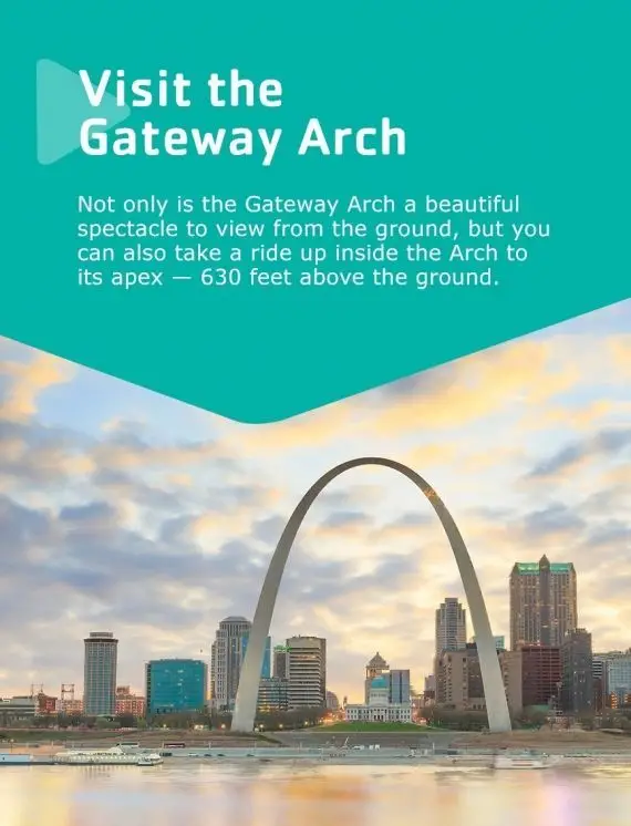 gateway arch st. louis in the fall