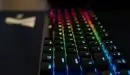 Thumbnail: An image of an illuminated gaming keyboard at the YMCA inside of the Esports arena.