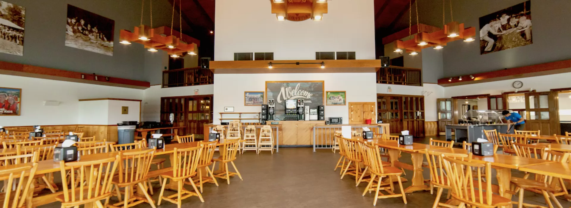 ymca trout lodge dining hall front view