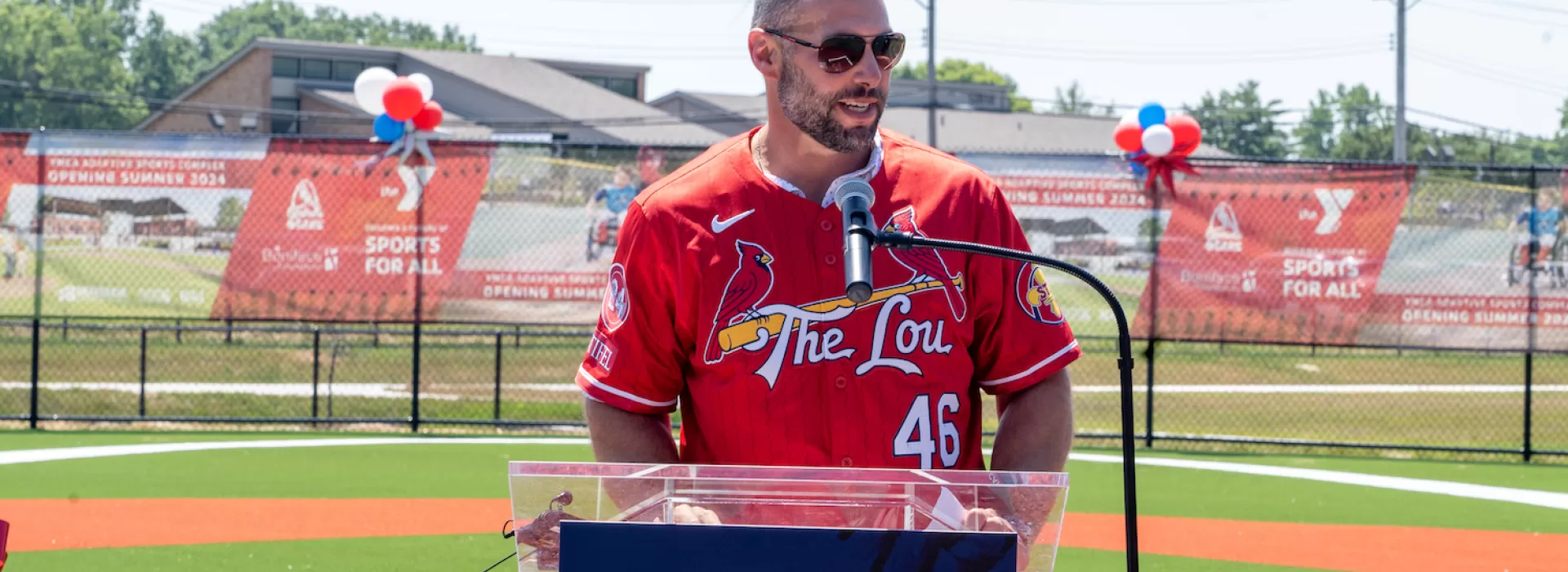 YMCA Adaptive Sports Complex featuring Paul Goldschmidt Field and Cardinals Care Ribbon Cutting
